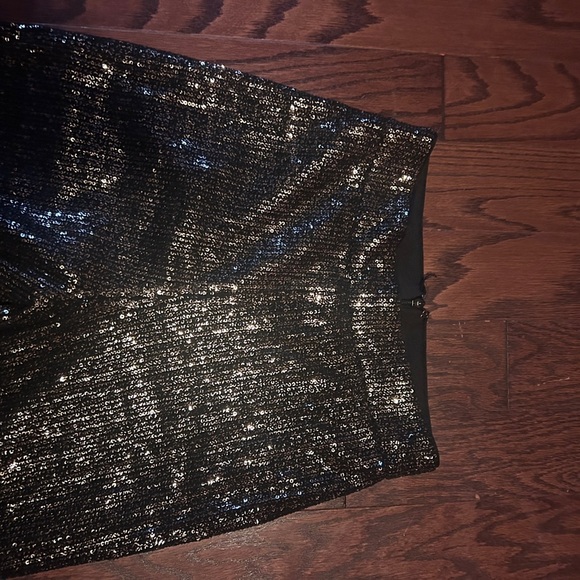 House of Harlow 1960 Glittering Black Wide-Leg Pants - Picture 4 of 8